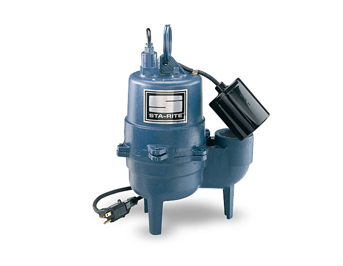 Sta-Rite Sewage Pumps, Cast Iron, 1/2 HP, 115V, 2Part #:SC550220T